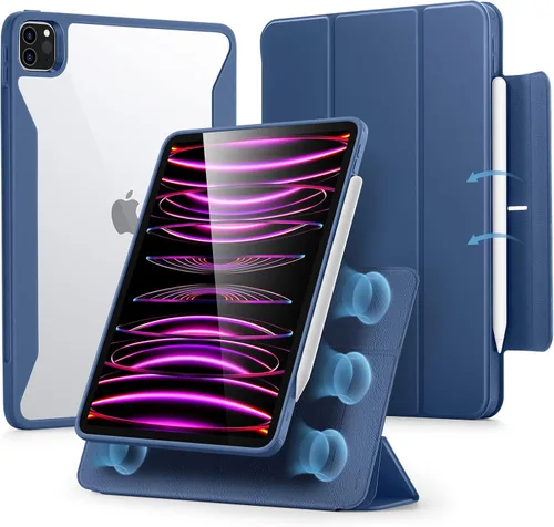 Miniatura 14 de ESR Funda para iPad Pro de 11 pulgadas (2022/2021/2020/2018, 4ª/3ª/2ª/1ª generación) con soporte para lápiz, cubierta magnética extraíble, soporte