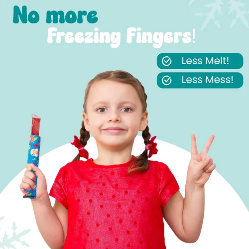 Miniatura 3 de Kooleez - Fundas de neopreno aisladas para paletas de hielo, fundas de neopreno aisladas para congeladores, soportes para paletas para niños