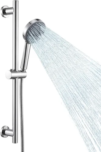 Miniatura 11 de KES Soporte de cabezal de ducha ajustable con combo de barra deslizante, cabezal de ducha de mano con manguera, kit de ducha de mano de 5 funciones