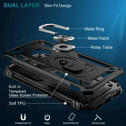 Miniatura 379 de Jeylly Funda para iPhone SE/Funda para iPhone 5S, Exterior de Plástico Duro que Absorbe Golpes + Interior de Silicona de Goma Defensor contra