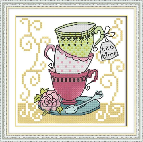 Miniatura 14 de Kits de Punto de Cruz de Howie's Needlepoint, Kits de Punto de Aguja con Patrón Preimpreso 11CT, Rango Completo de Kits de Inicio Estampados