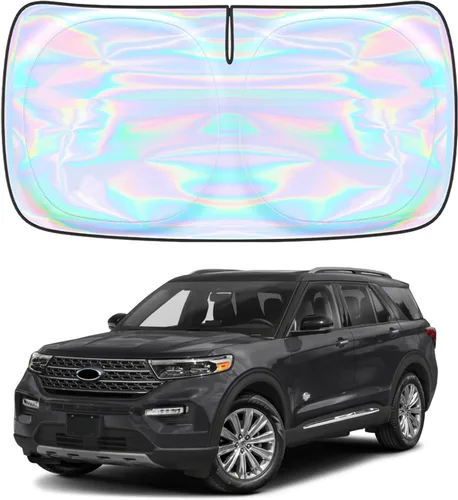 Miniatura 94 de Parasol para parabrisas Rivian R1S R1T 2022-2026 – Parasol compatible con Rivian R1S R1T plegable para ventana delantera, protector de visera solar
