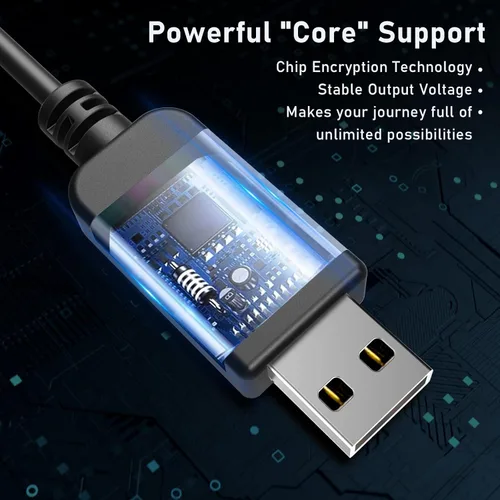 Miniatura 2 de Cable detector de radar, cable de enchufe USB a DC3.5, para Cobra Whistler Escort Valentine One Uniden Beltronics Radar Detector, Cable