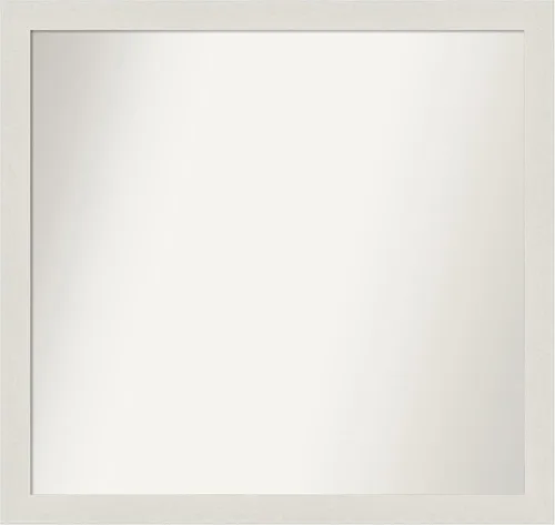 Miniatura 51 de Amanti Art Espejo de baño blanco para sobre el fregadero, 24 x 24 pulgadas, hecho a medida, espejo de tocador cuadrado blanco estrecho, marco