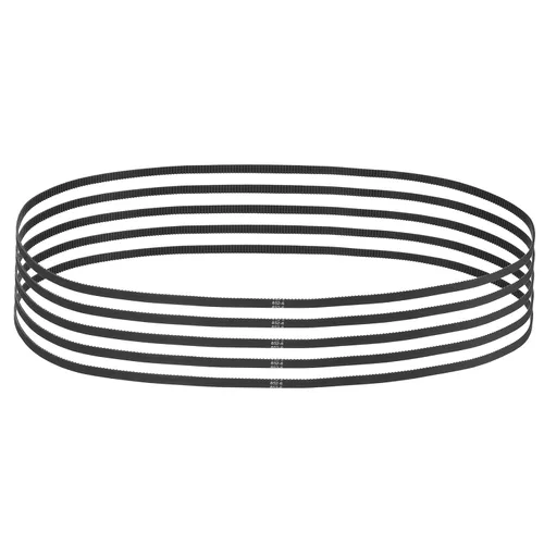 Miniatura 69 de MECCANIXITY 3.780 in GT-2 correa dentada, 5pcs 0.354 in ancho 0.079 in paso impresión 3D GT-2 correa dentada caucho de bucle cerrado, negro
