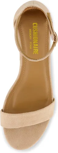 Miniatura 5 de Cushionaire - Sandalias Alba para mujer de tacón medio en forma de bloque con una banda y plantilla de espuma viscoelástica.