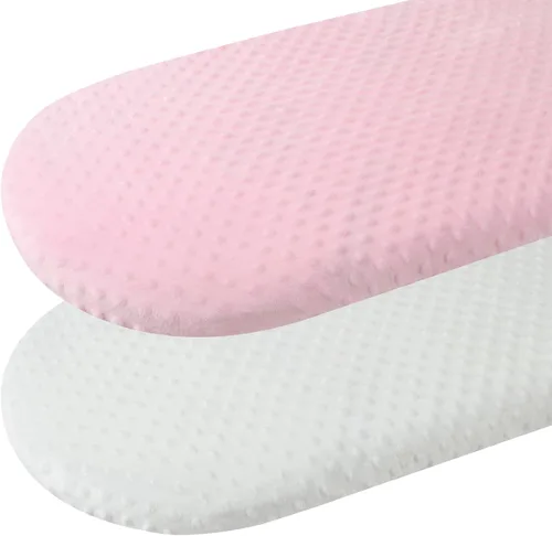 Miniatura 16 de Dot - Juego de sábanas para moisés, paquete de 2 sábanas elásticas ajustables para cuna, ultra suaves, ajuste universal, almohadilla rectangular