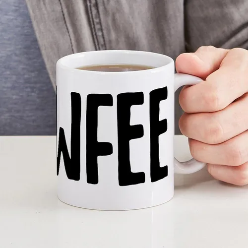 Miniatura 6 de CafePress Cawfee - Taza de café de cerámica (11.0 fl oz)