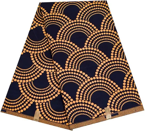 Miniatura 19 de BintaRealWax Tela Africana Ankara de Poliéster con Impresiones de Cera 6 Yardas de Tela Africana Tradicional para Vestido de Fiesta PL536