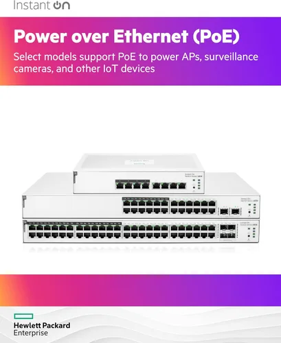 Miniatura 6 de Switch HPE Networking Instant On Serie 1830 de 8 puertos Gb Smart-Managed Layer 2 Ethernet con PoE 8X 1G 4X CL4 PoE (65 W) Sin ventilador