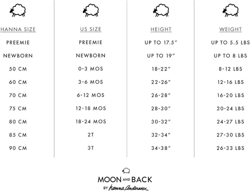 Miniatura 2 de Moon and Back by Hanna Andersson Unisex Babies one-Piece Organic Cotton Footless Pajamas