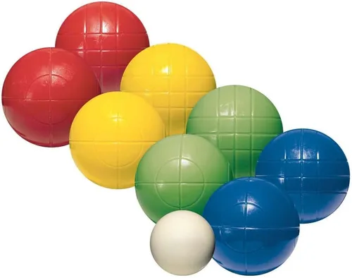 Miniatura 9 de Franklin Sports Juegos de bochas – Juegos de bolas de bochas para patio trasero + playa – (8) pelotas al aire libre + (1) Pallino – Juegos de bochas