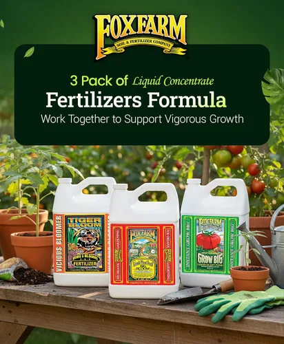 Miniatura 6 de Fox Farm Fertilizante de Nutrientes Líquidos para el Suelo Trío: Tiger Bloom, Grow Big, Big Bloom Botellas de un Galón - (Paquete de 3 - 1 Galón)