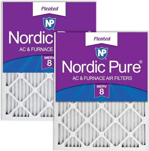 Miniatura 64 de Nordic Pure Filtros de aire para horno MERV 6 de 18 x 25 x 1 pulgadas (tamaño real: 17 1/2 x 24 1/2 x 3/4), color verde poliéster MERV 6, reduce