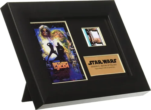 Miniatura 4 de Star Wars Episodio VI El retorno del Jedi Edición especial de celdas de película auténtica de 35mm, Display 7x5, para hogar y oficina, negro