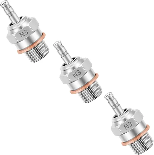 Miniatura 10 de 2 piezas 70117H Hot Engine Glow Plugs No.3 N3 N4#3 #4 Spark Nitro Engine Parts Reemplazan OS para Traxxas Losi HPI Redcat HSP Himoto RC Car Truck