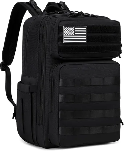 LORADI Bolsa de pañales para papá con bolsillos aislados, clips para cochecito y funda de equipaje para viajes, bolsa táctica grande para pañales