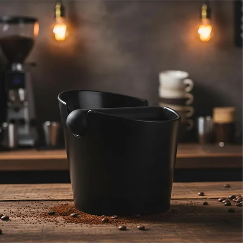 Miniatura 7 de Caja de café para café expreso, contenedor de café, caja de café de 4.8 pulgadas, absorbente de golpes, estilo barista duradero, con barra extraíble