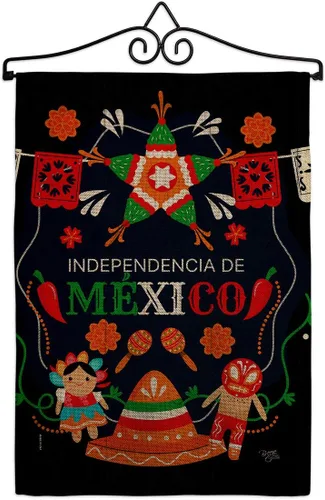 Miniatura 13 de Nacionalidad Independencia De México Bandera de Jardín Nación Regional Internacional Mundo País Área Particular Pequeña Decoración Regalo Patio Casa