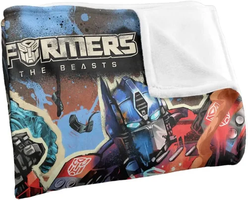 Miniatura 3 de Transformers: Rise of The Beasts - Manta de 36 x 58 pulgadas Optimus Prime Primal Mural Silky Touch Super Soft