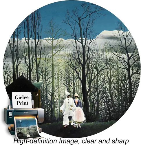 Miniatura 323 de A&T ARTWORK Campo de trigo con cipreses de Van Gogh Las reproducciones de arte clásico mundial, impresiones en lienzo giclée para decoración