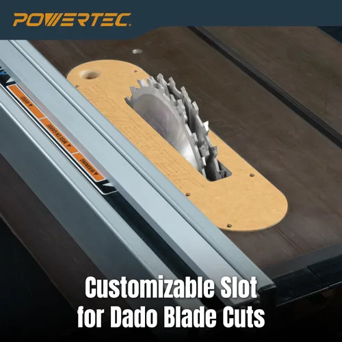 Miniatura 8 de POWERTEC Table Saw Insert Compatible with Cast Iron Table Saw
