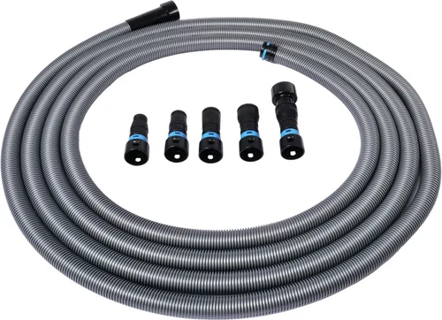 Cen-Tec Systems 94731 Manguera de Clic Rápido de 30 Pies para Aspiradoras Domésticas y de Taller con Conjunto de Adaptadores de Herramientas