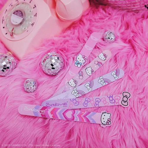 Miniatura 5 de The Creme Shop x Hello Kitty Y2K Collection Totally Cute! Limas de uñas – Doble cara para dar forma – Grano extrafino – Larga duración