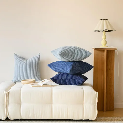 Miniatura 6 de LANANAS Fundas de almohada neutrales para sofá de 18x18 pulgadas, juego de 4 fundas decorativas de estilo granja boho para sala de estar, sofá