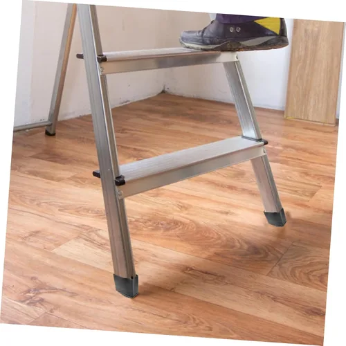 Miniatura 8 de OSALADI 4 almohadillas antideslizantes para pies de escalera, protectores de goma para patas de escalera, alfombrillas antideslizantes