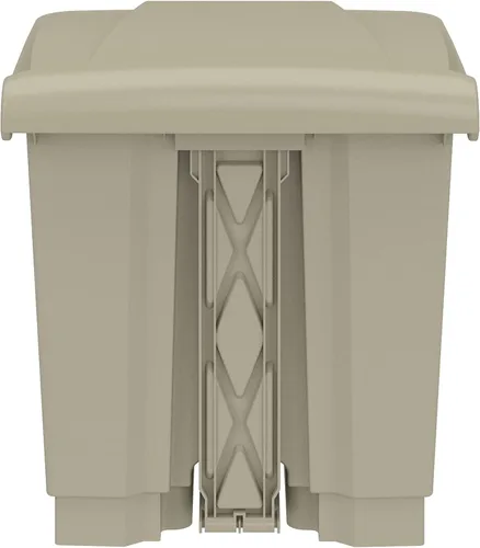 Miniatura 7 de Safco Cubo de basura de plástico para interiores, eliminación de manos libres, 8 galones, color marrón