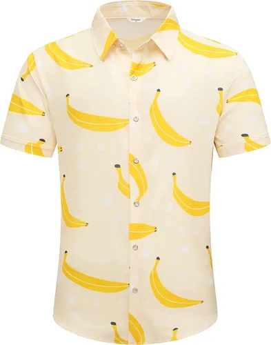 Miniatura 2 de Camisa hawaiana para hombre, manga corta, con botones, ropa de playa, unisex, flamencos de verano, camisas florales Aloha