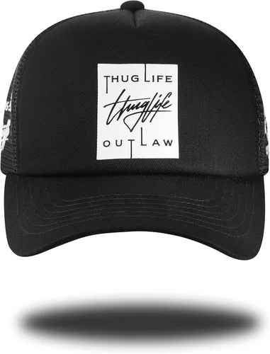 Miniatura 2 de Thuglife Rubber Box Patch Sport Outdoor Kpop Mesh Baseball Cap Foam Trucker Hat