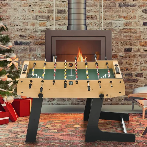 Miniatura 6 de GAOMON Mesa de futbolín plegable de 48 pulgadas, juego de mesa de fútbol para niños y adultos, fútbol de mesa de arcade para el hogar, sala