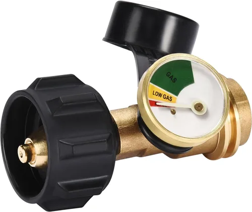 Champs - Indicador de nivel de tanque de propano, detector de fugas, medidor de presión de gas de propano para camper RV QCC1, cilindro tipo 1,