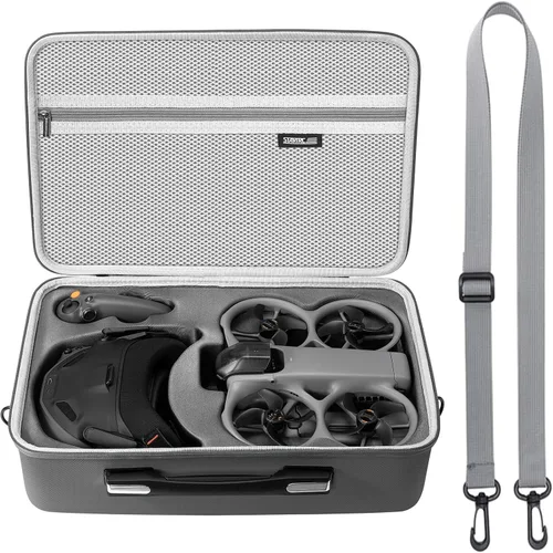 Coyktonty Estuche de transporte para accesorios DJI Avata 360, bolsa de transporte portátil de PU para DJI Avata 360 Motion Fly More para RC Motion