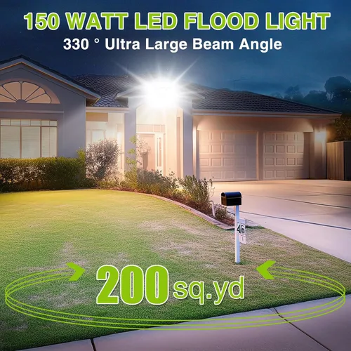 Miniatura 2 de STASUN - Luz de inundación LED para exteriores, 150 W, 15000 lúmenes, 6000 K, luz blanca IP66, impermeable, luz de estacionamiento comercial, 3