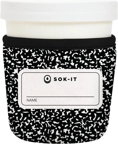 Miniatura 77 de Sok It IceCreamSok - Funda de neopreno aislada (flores abstractas, pintas de helado cónicas)