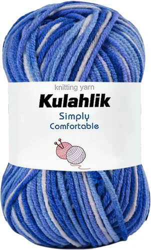Miniatura 15 de 50g (1x50g) Hilo Acrílico para Crochet y Tejido, Hilo Degradado Colorido, 1 Rollo de Madejas, Hilo Acrílico Multicolor, Perfecto para Proyectos