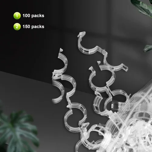 Miniatura 6 de Clip de plástico seguro para plantas, clips de soporte para plantas, clips de jardín para plantas trepadoras, clips de enrejado de plástico