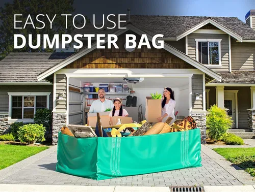 Miniatura 3 de TidyFriend - Contenedor de basura para gestión de residuos con capacidad para hasta 3,500 libras, resistente, reutilizable y plegable, contenedor