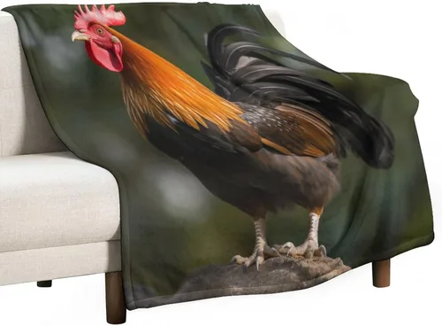 Miniatura 23 de Manta de gallos orgánica de forro polar de pollo de 30 x 40 pulgadas, manta de franela para sofá, cama para adultos, niños, adolescentes, regalo