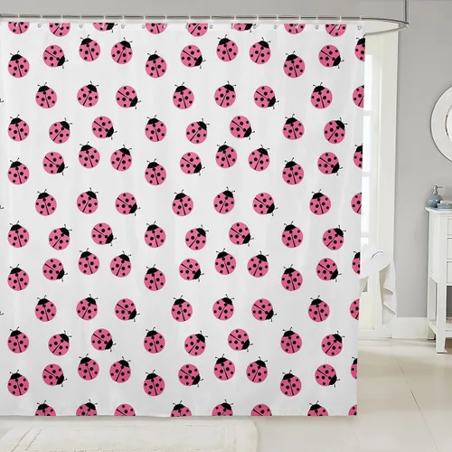 Miniatura 19 de Cortinas de ducha de vaquero occidental, cortinas de baño rústicas para niños, niñas y hombres, cortinas impermeables retro de estilo rústico con 12