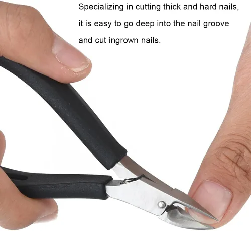 Miniatura 5 de Cortaúñas para uñas gruesas, cortaúñas encarnadas de alta resistencia para eliminación de uñas encarnadas, herramienta de pedicura profesional