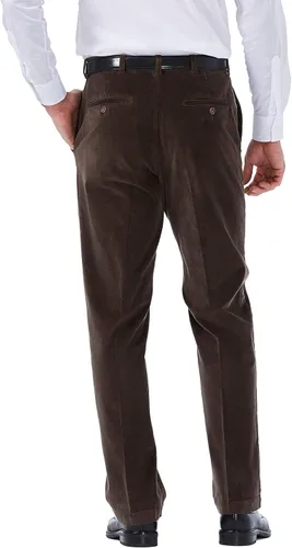 Miniatura 3 de Haggar Men's Corduroy Expandable Waist Classic & Straight Fit Flat Front Pant