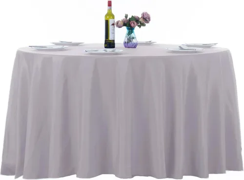 Miniatura 73 de Ascoza Paquete de 2 manteles rectangulares blancos de 60 x 84 pulgadas, tela de poliéster de 4 pies, para bodas, banquetes, restaurantes y fiestas