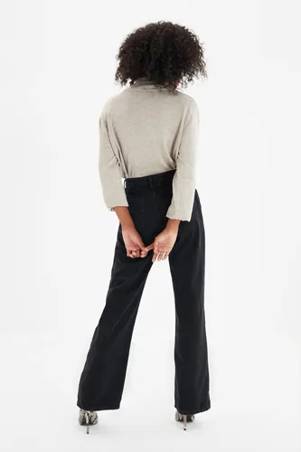 Miniatura 5 de Trendyol Jeans de pierna ancha de cintura alta para mujer