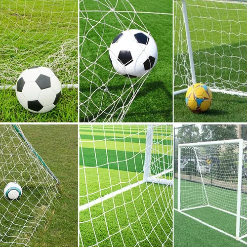 Miniatura 9 de Redes de portería de fútbol, red de fútbol de repuesto para deportes de 6 x 4 pies, 8 x 6 pies, 12 x 6 pies, 24 x 8 pies, no incluye postes