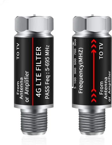 2 filtros LTE que mejoran las señales del amplificador de antena, filtro LTE para purificador de señal de antena de TV, filtro 4G/5G que reduce la