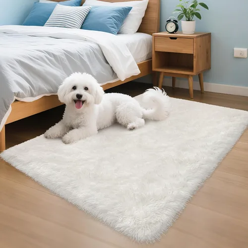 Miniatura 109 de Alfombras de pasillo beige de 2 x 6 pies para dormitorio, sala de estar, alfombra de felpa suave y esponjosa, alfombra de pasillo para pasillos
